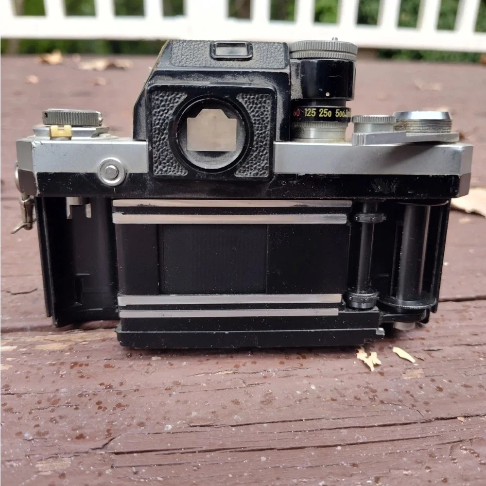 Nikon Vintage Black and Silver Camera Body